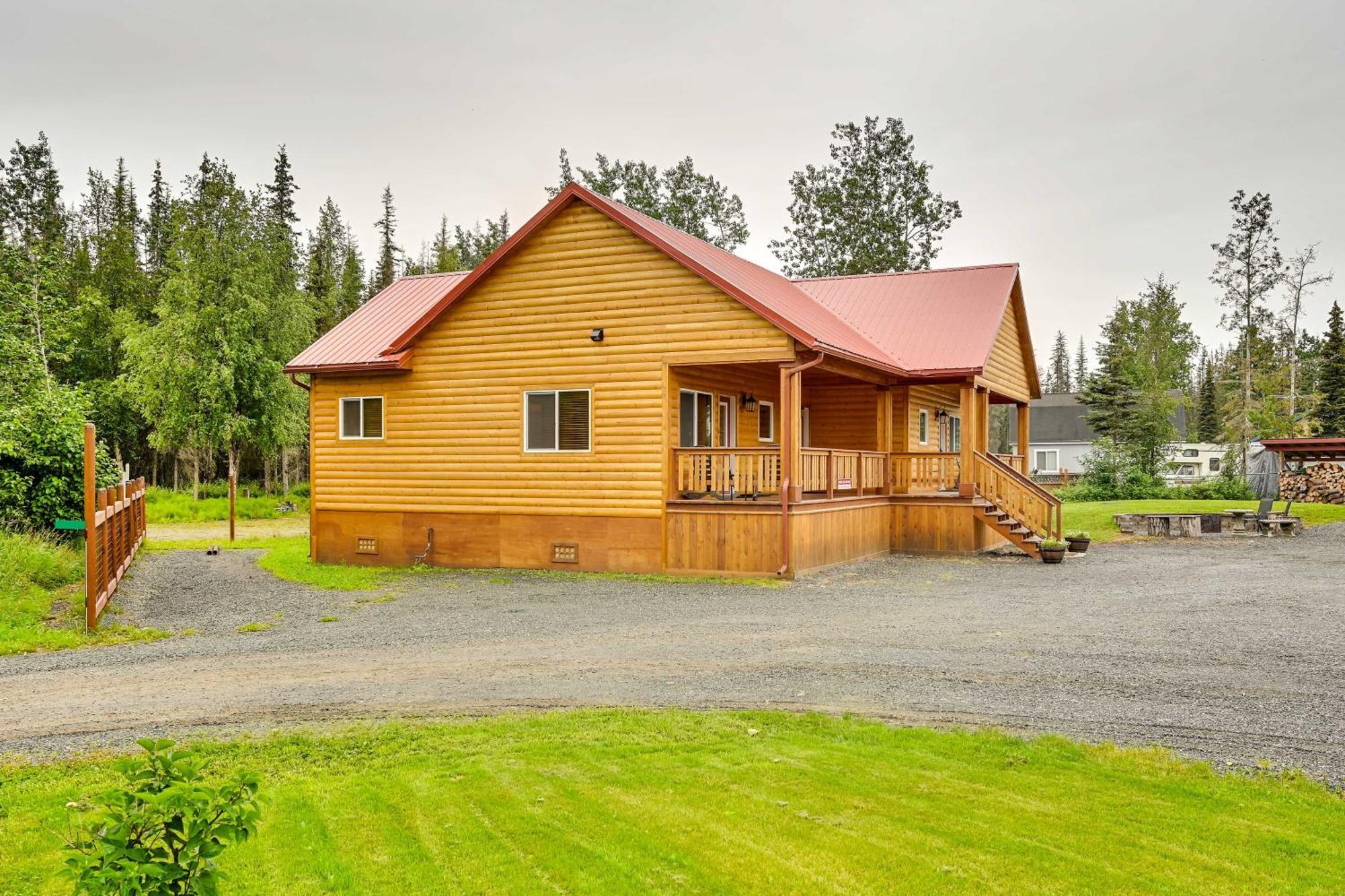 Fishermans Cabin In Soldotna Near Kenai River! Bagian luar foto