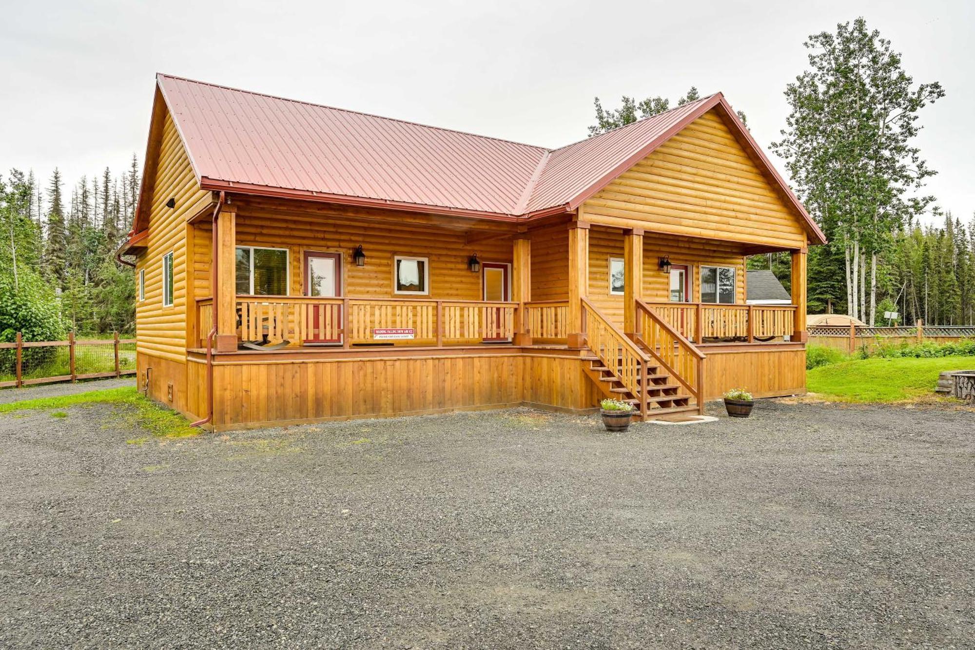 Fishermans Cabin In Soldotna Near Kenai River! Bagian luar foto