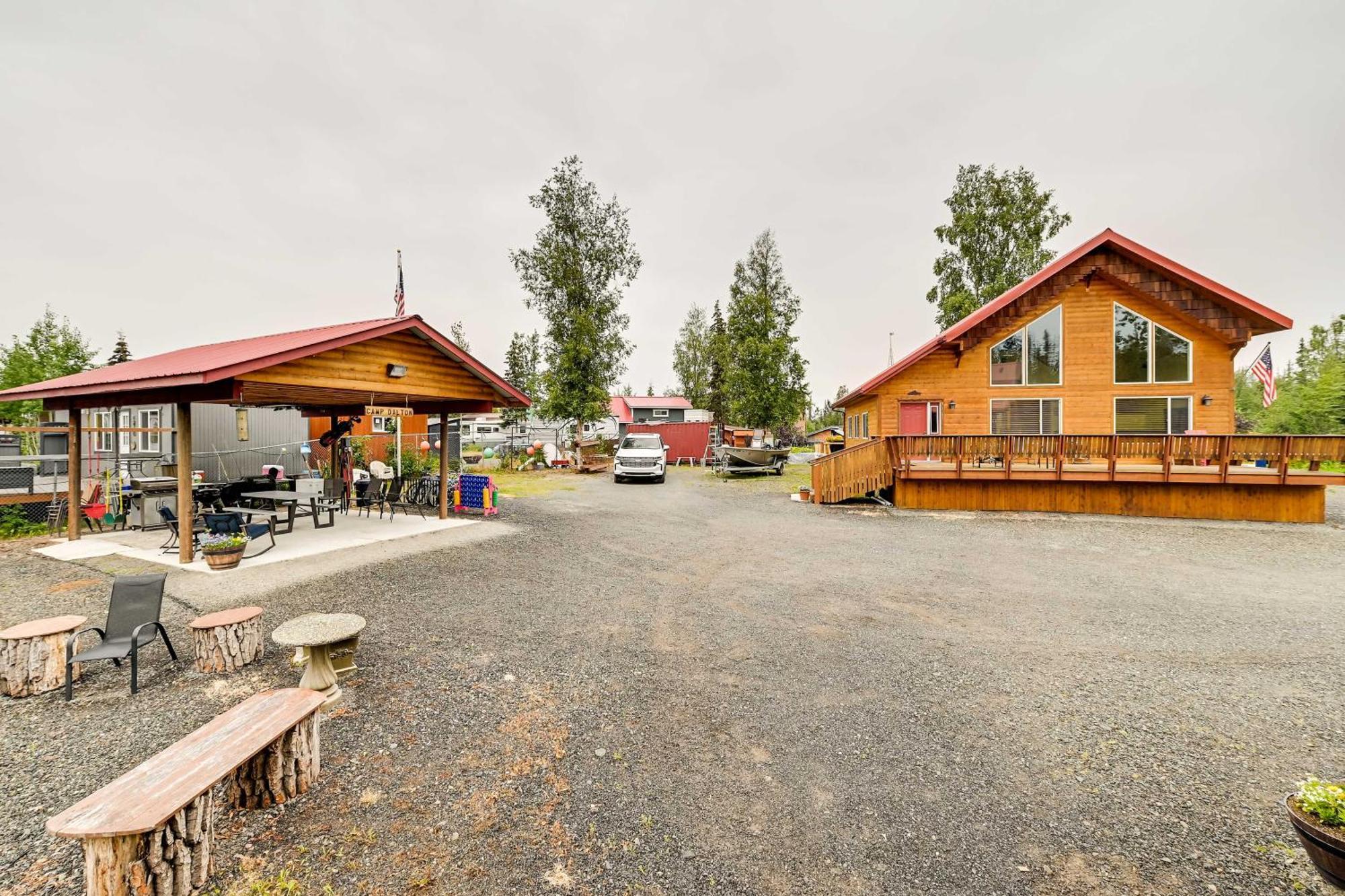 Fishermans Cabin In Soldotna Near Kenai River! Bagian luar foto